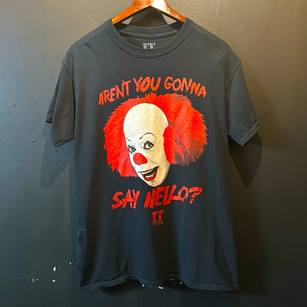 IT The Movie Original Pennywise Clown Tee black short sleeve T-shirt Shirt